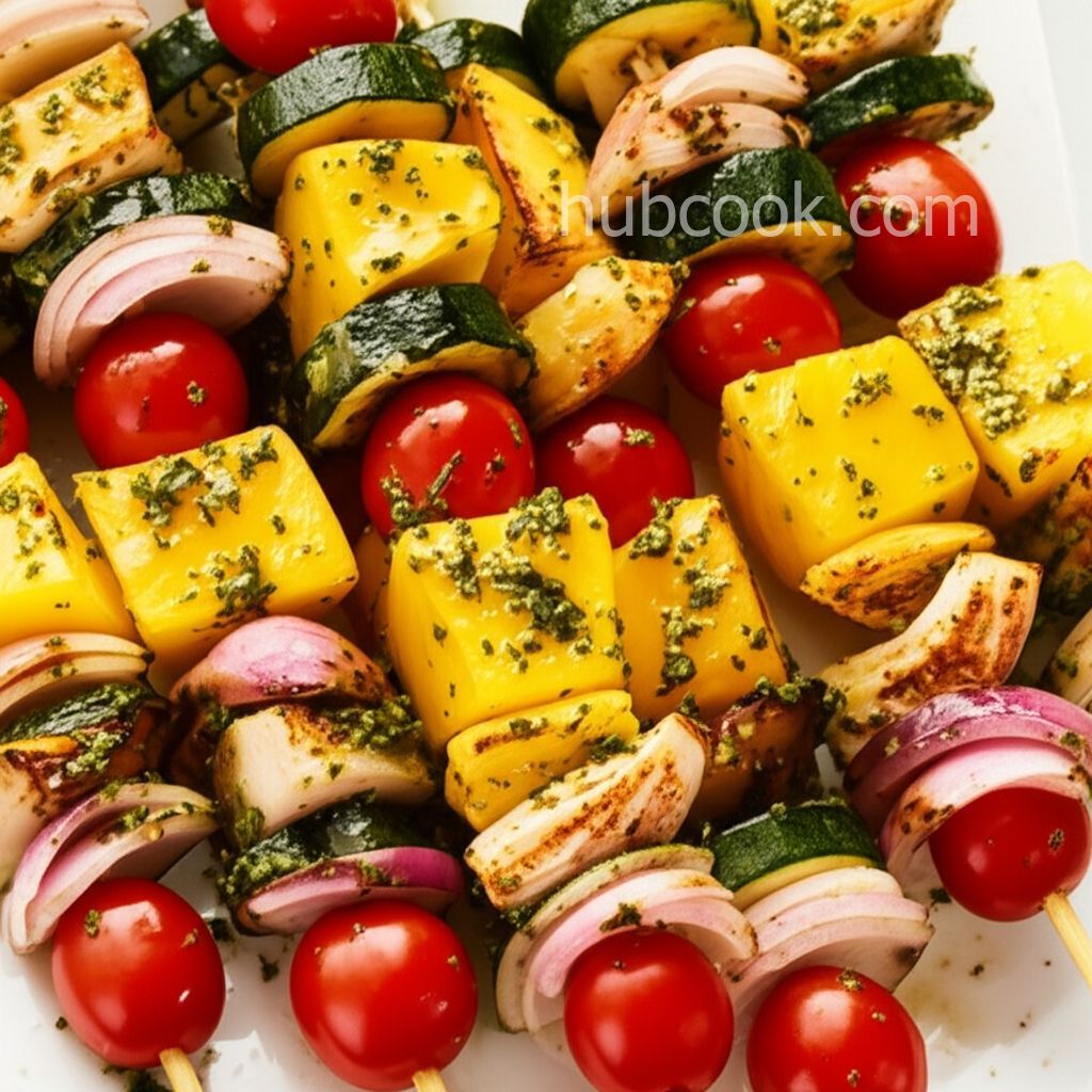 Grilled Fruit and Vegetable Kabobs