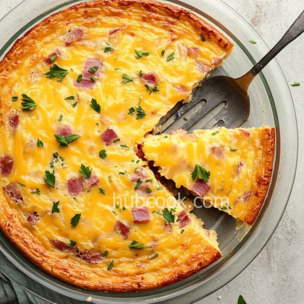 Ham and Cheese Omelet Casserole