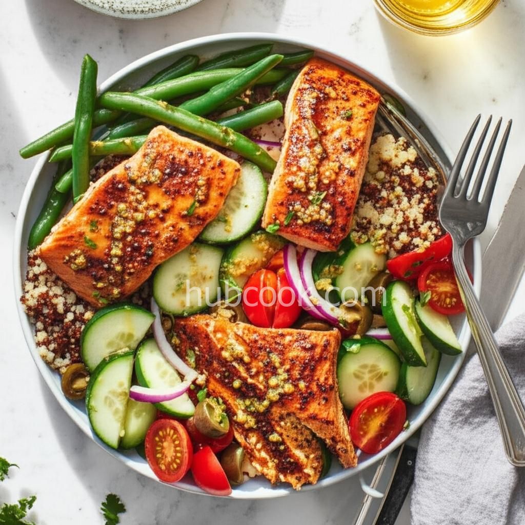 Hot Honey Salmon Bowls