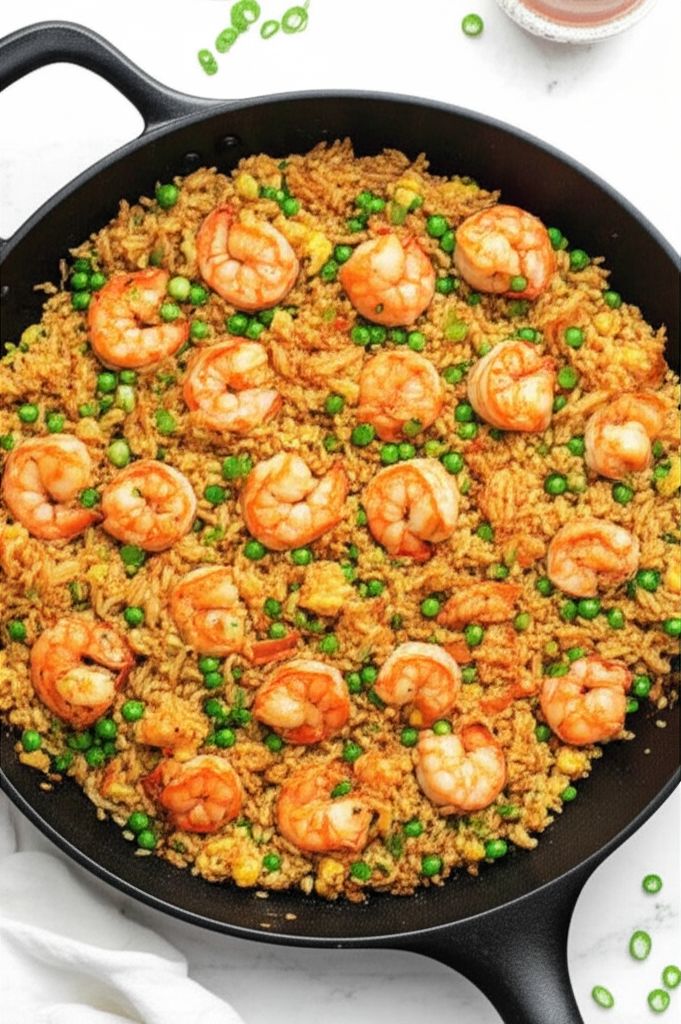 Japanese Shrimp Fried Rice with Yum Yum Sauce