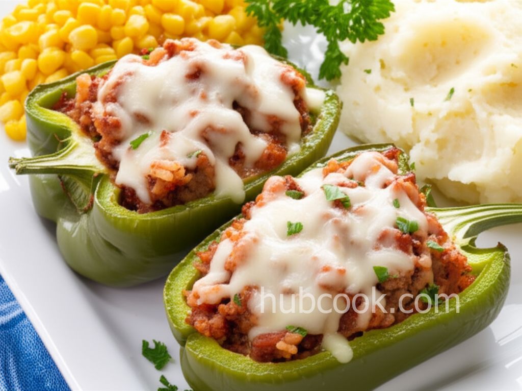 Kelsey's Favorite Stuffed Green Peppers