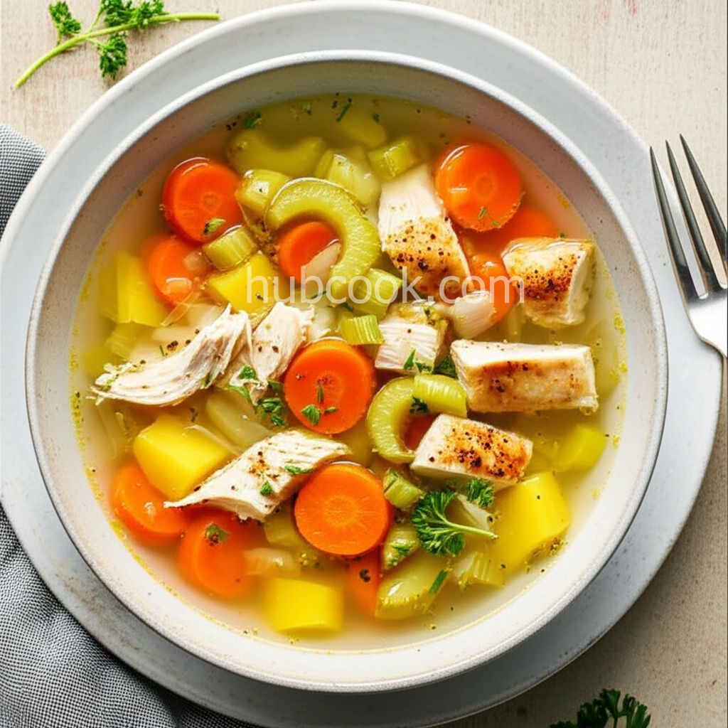 Low-Carb Chicken Vegetable Soup