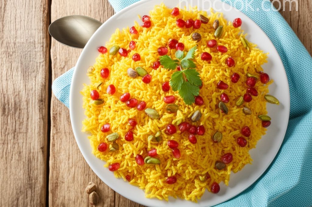 Middle Eastern Rice Pilaf with Pomegranate