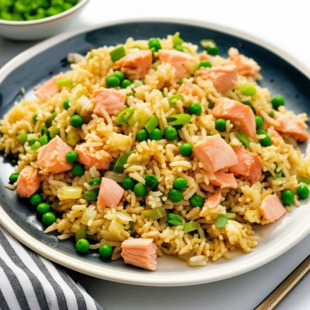 Mom's Smoked Salmon Fried Rice