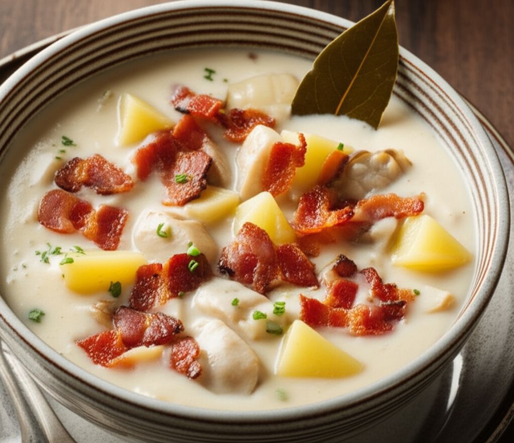 New England Razor Clam Chowder