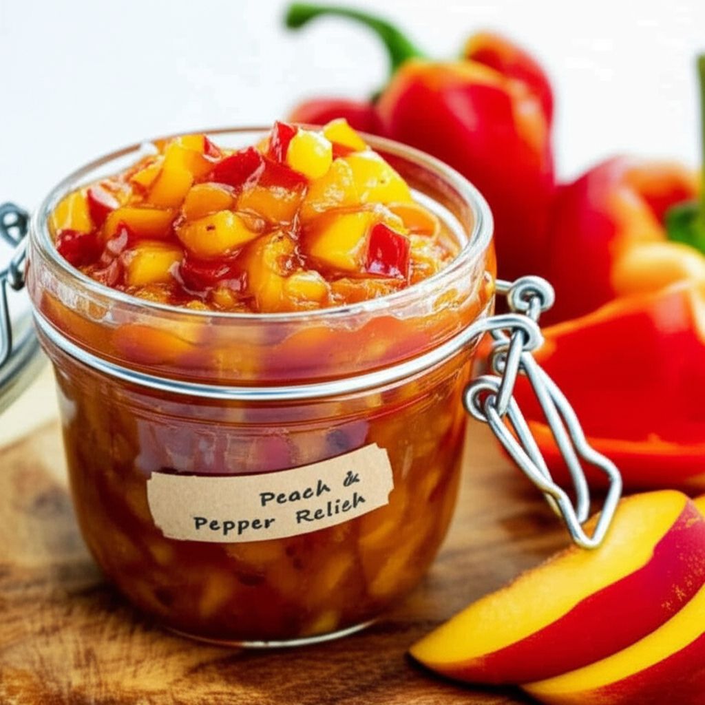 Peach and Pepper Relish