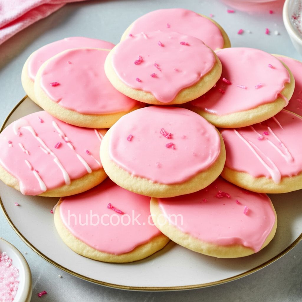 Pink Icing Cookies