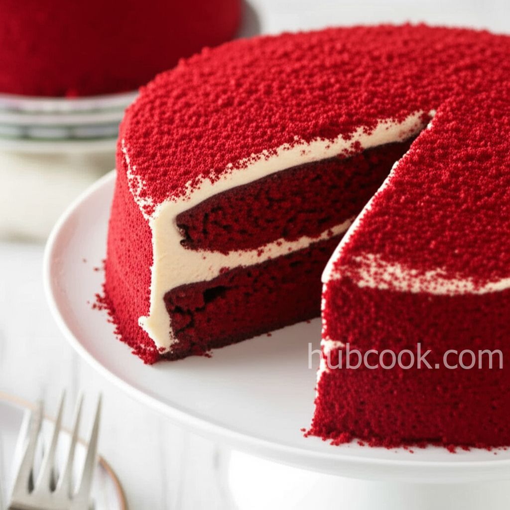 Reduced Fat and Cholesterol Red Velvet Cake