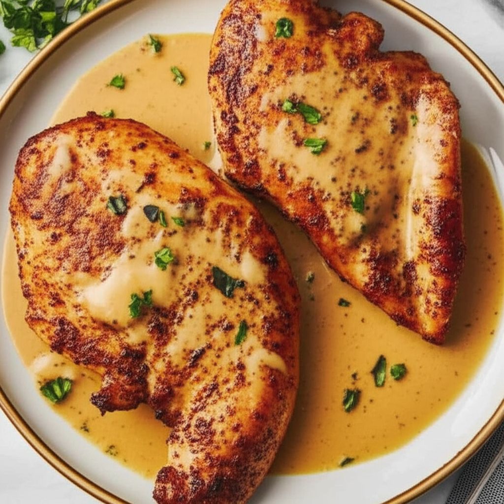 Sous Vide Cajun Boneless Chicken Breast with Creamy Pan Sauce