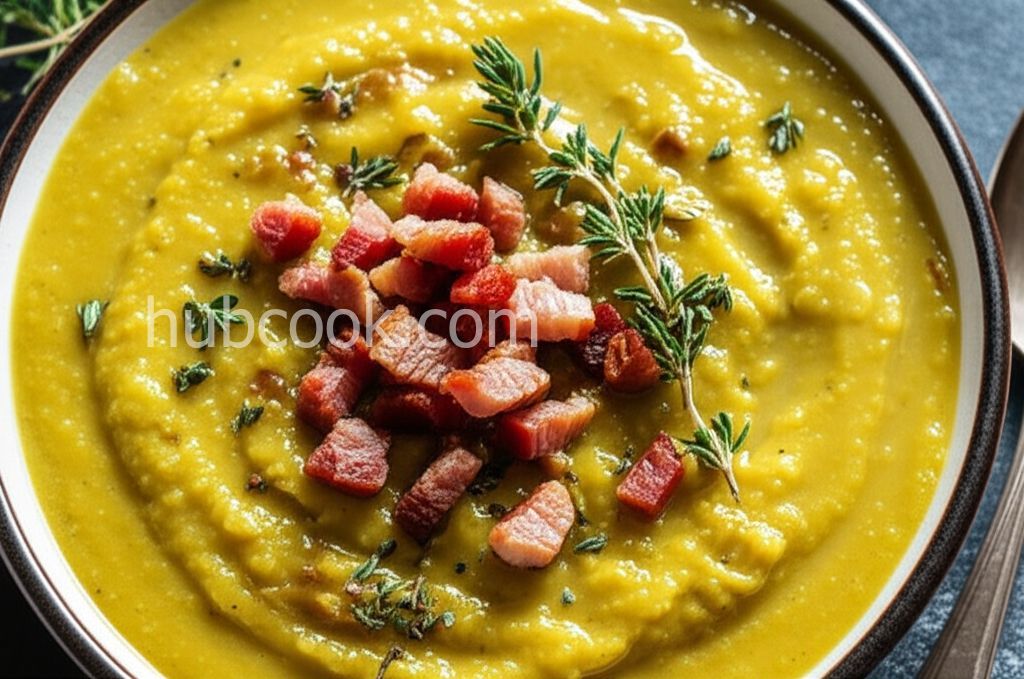 Split Pea Soup with Pork Belly
