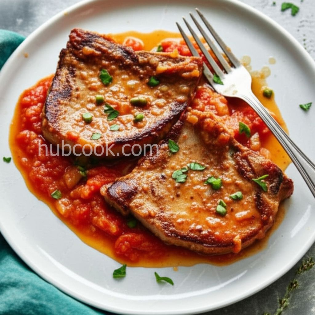 Stewed Tomato Pork Chops