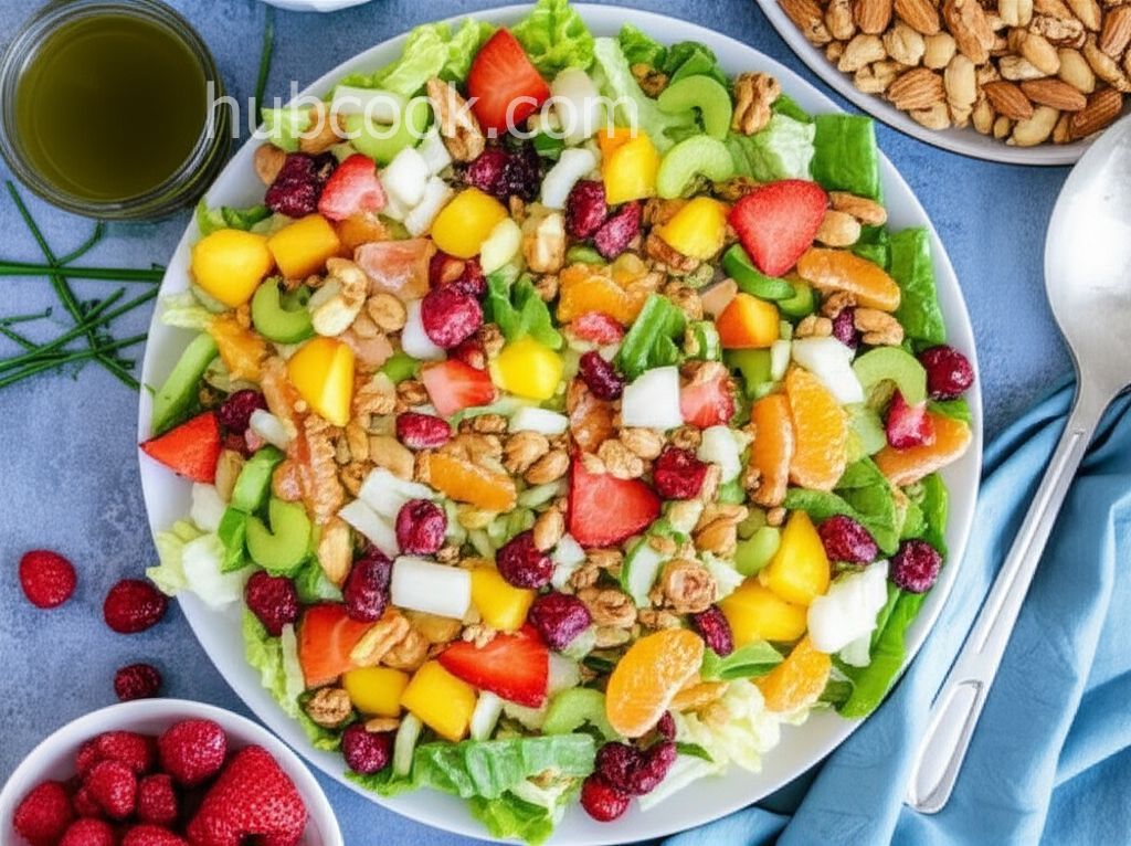 The Really Good Salad Recipe with Pieces of Fruit