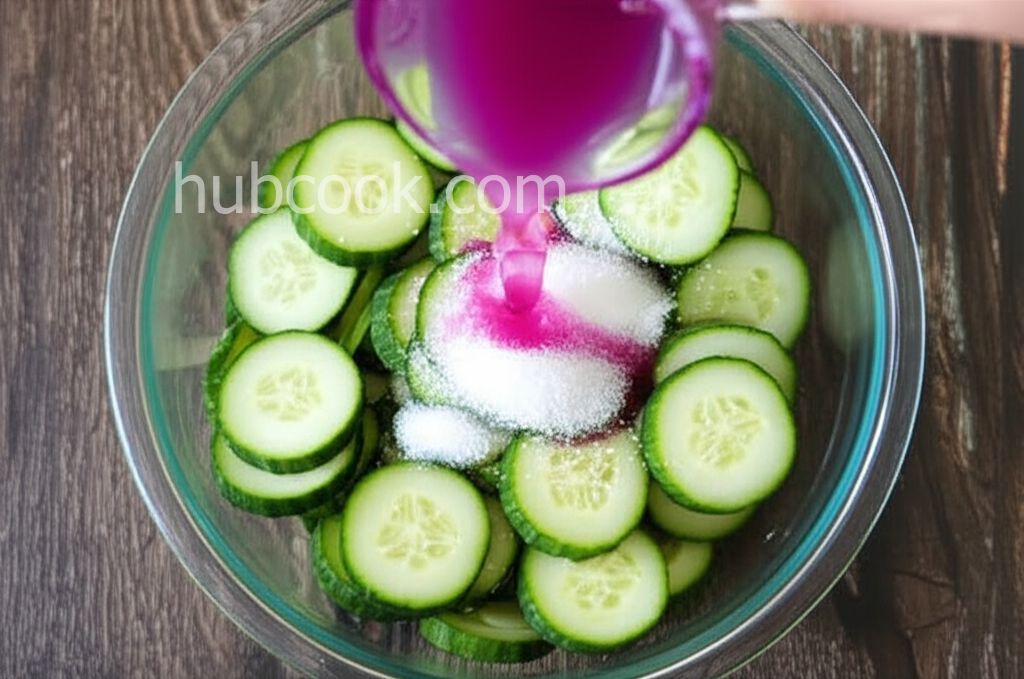 Tomato, Cucumber and Red Onion Salad with Mint
