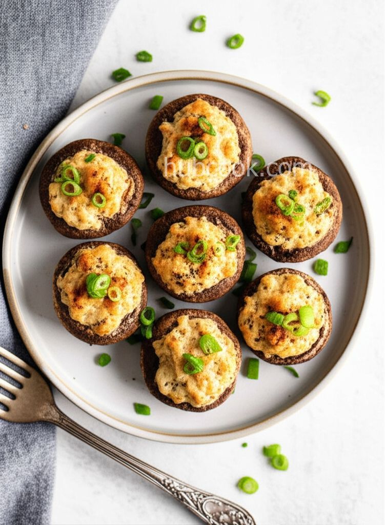 Air Fryer Stuffed Mushrooms