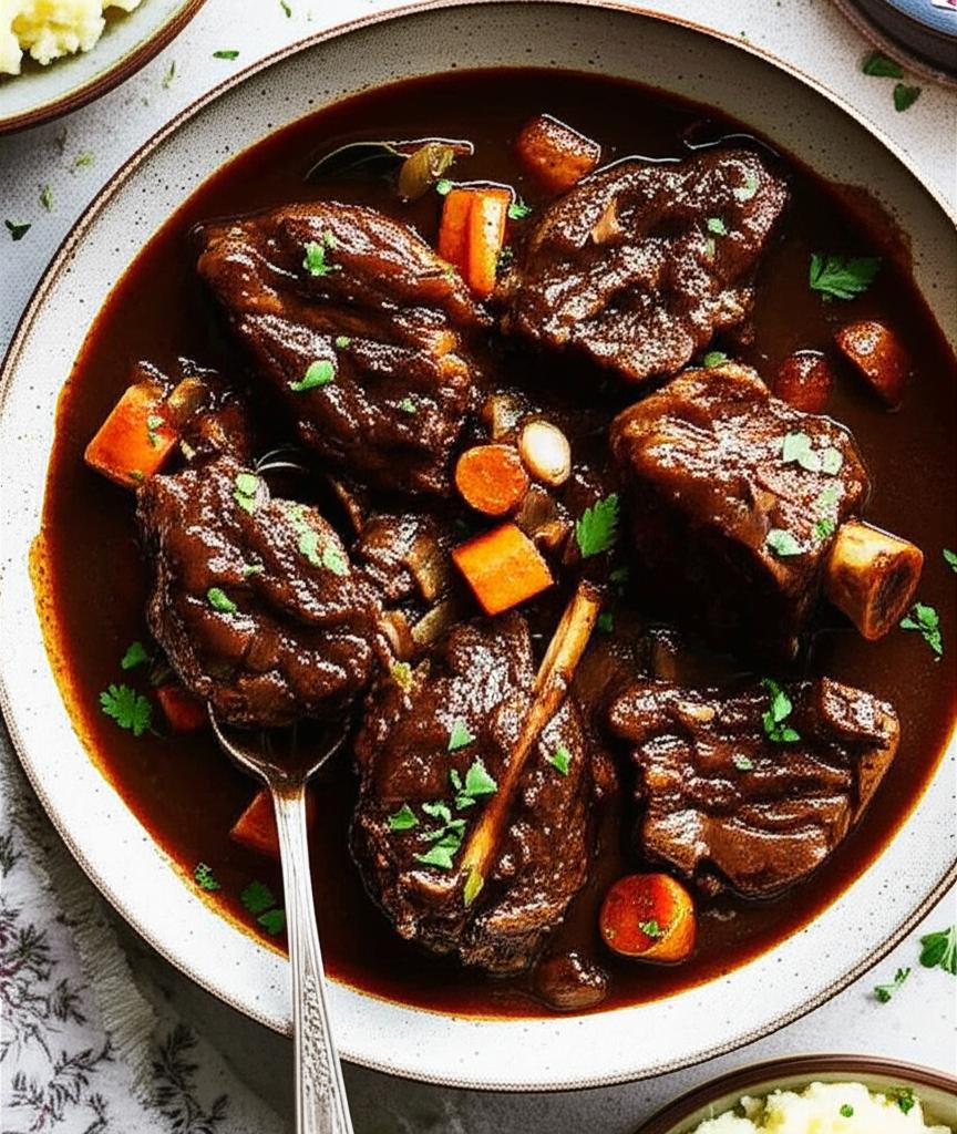 Braised Oxtails in Red Wine Sauce
