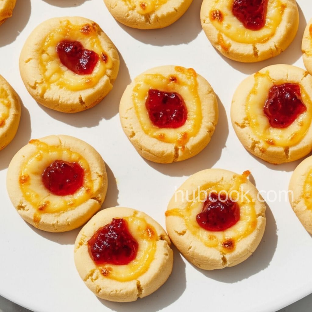 Cheesy Thumbprint Appetizers with Hot Pepper Jelly
