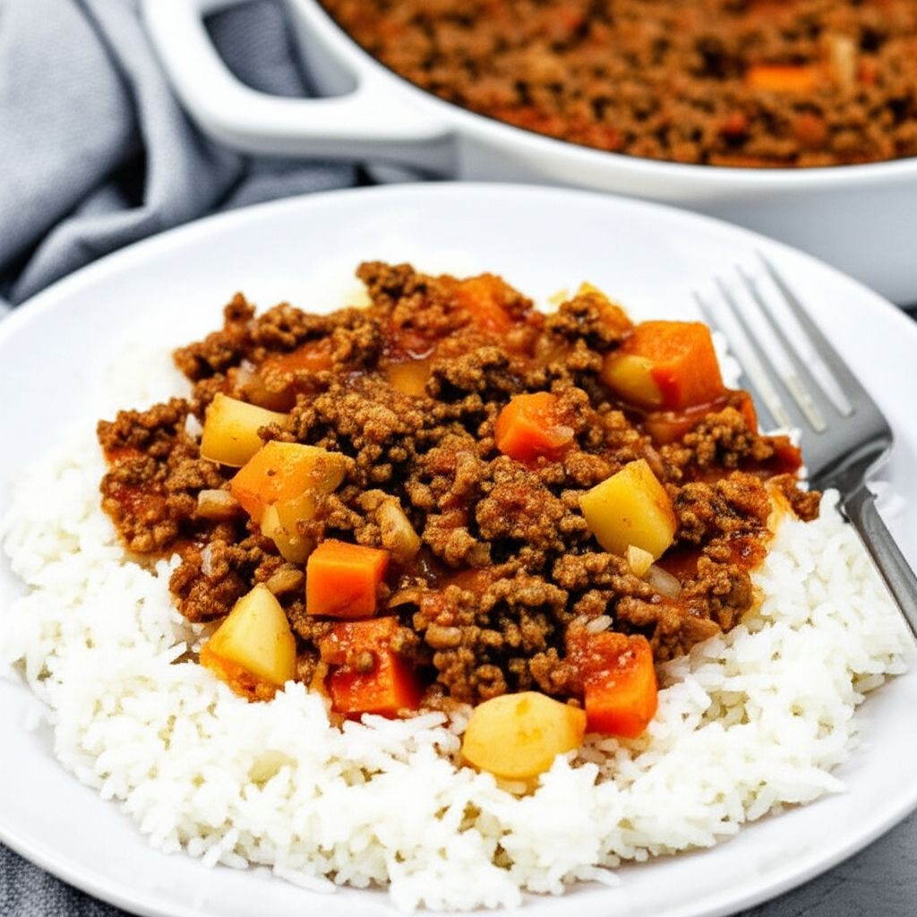 Filipino Beef Giniling (Afritada Style)
