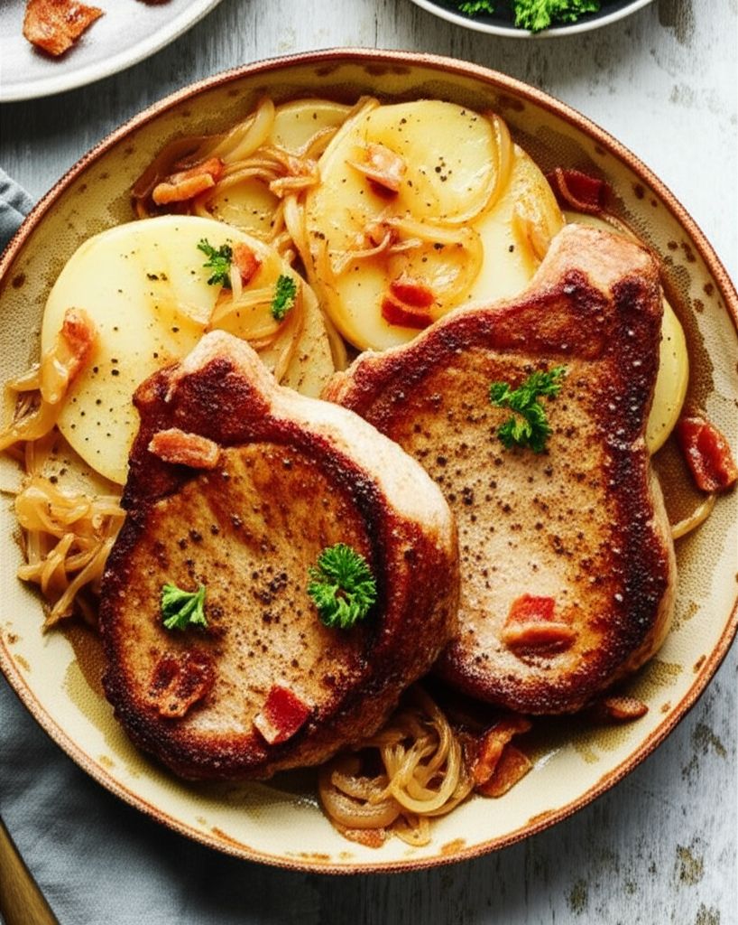 Grandmother's Pork Chop Dinner