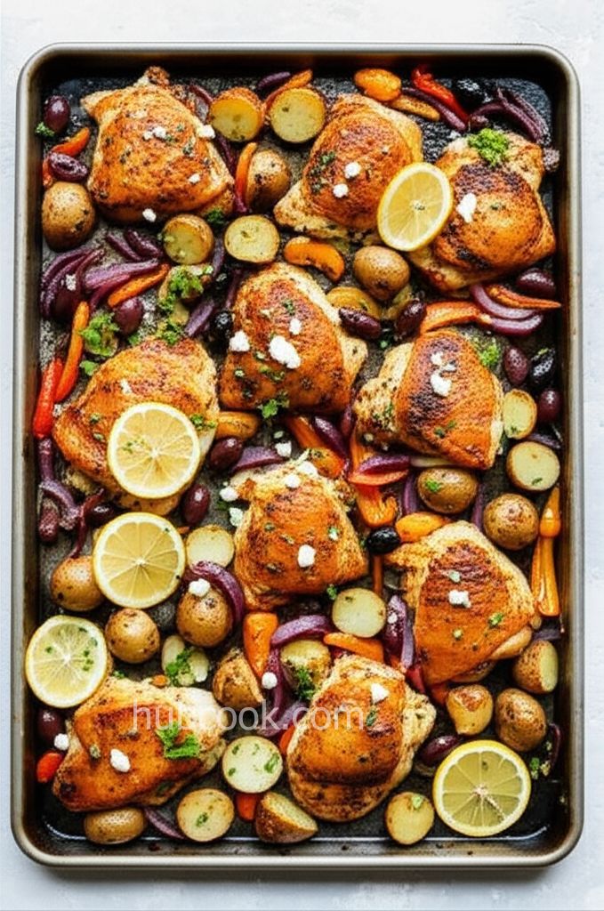 Mediterranean Chicken Sheet Pan Dinner