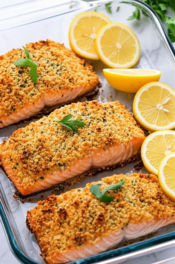 Panko Parmesan Salmon