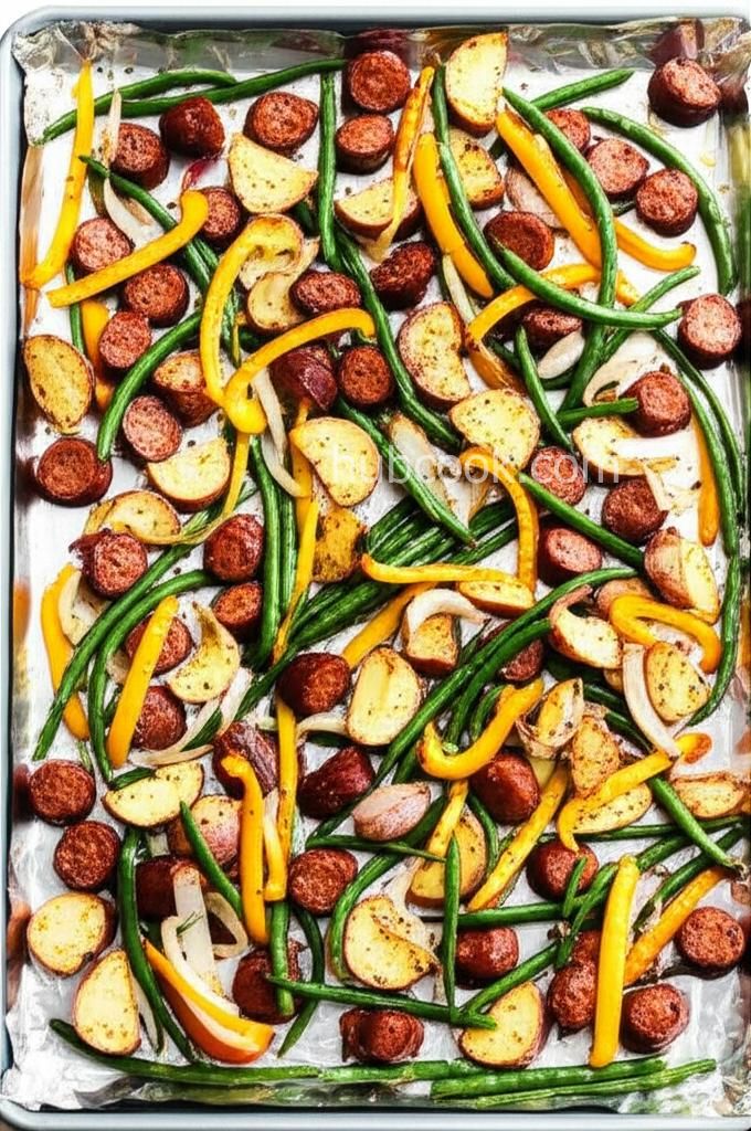 Sheet Pan Dinner with Sausage and Vegetables