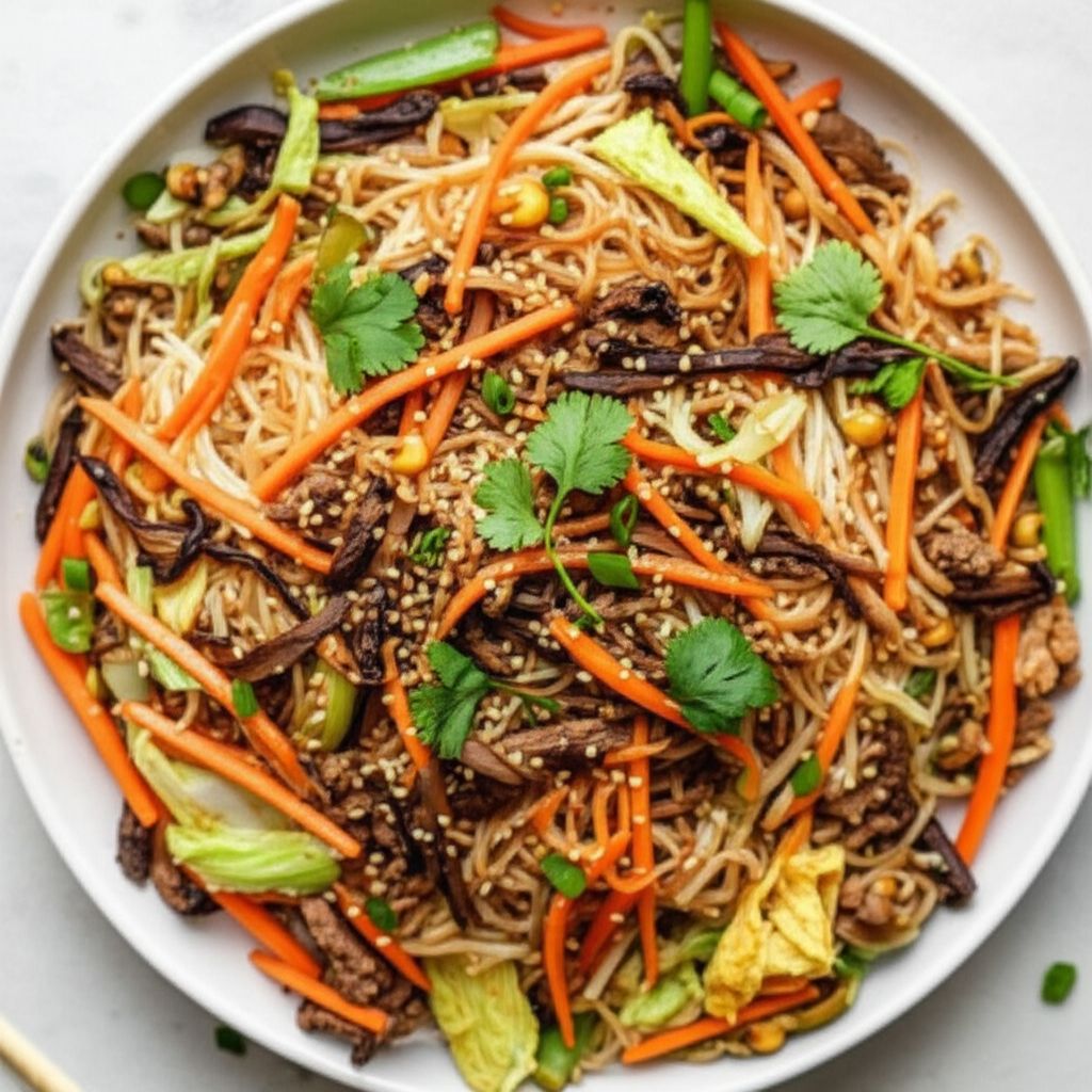 Tsao Mi Fun (Taiwanese Fried Rice Noodles)
