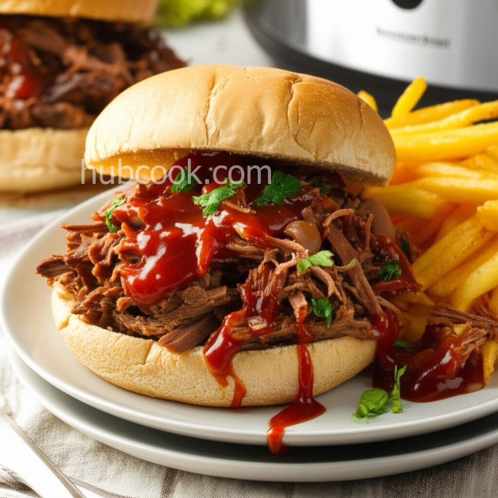 Adrienne's Overnight Barbecued Beef Sandwiches