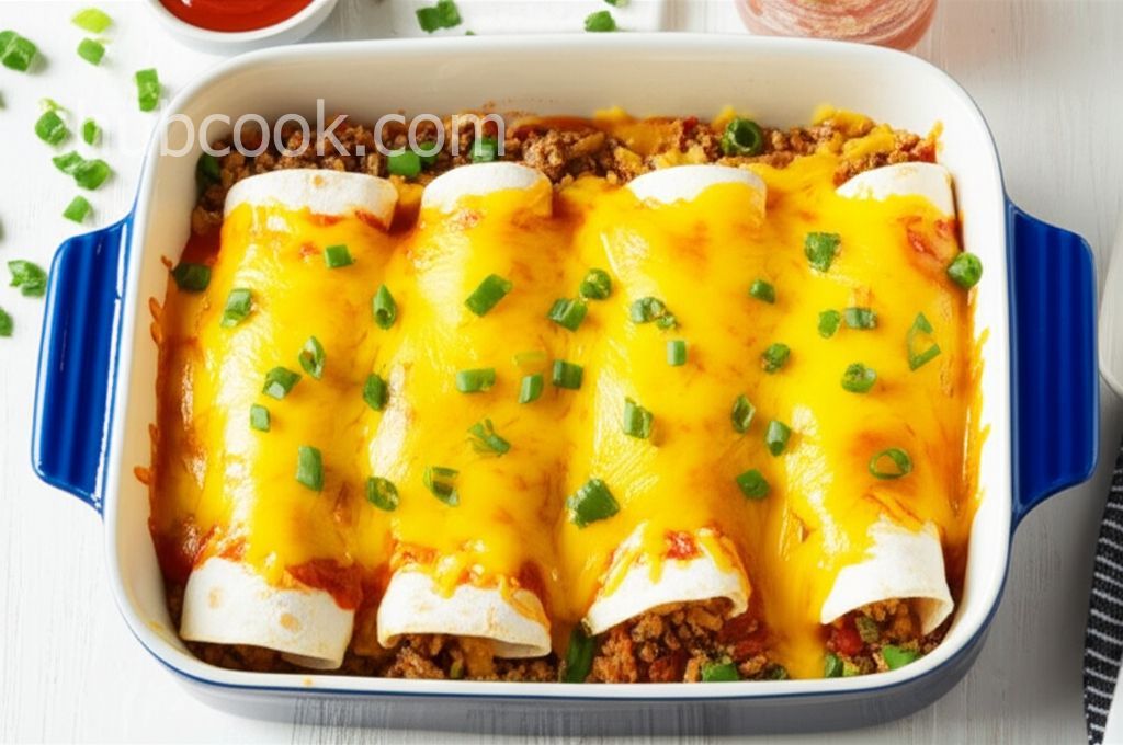 Beefy Broccoli & Cheddar Burritos