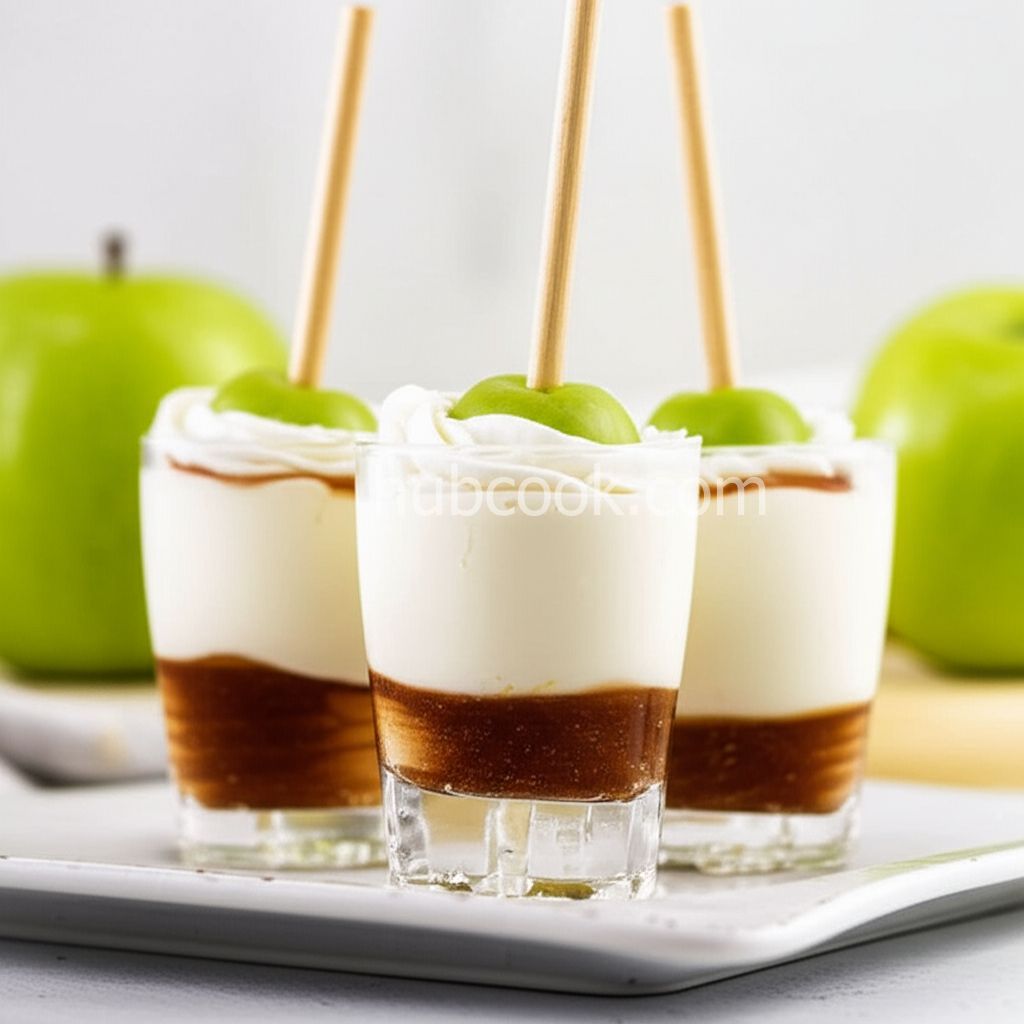 Caramel Apple Martini Pudding Shots