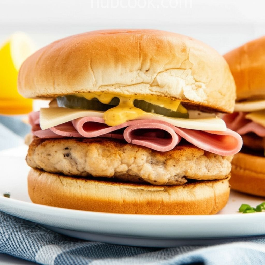 Chicken Cordon Bleu Burgers