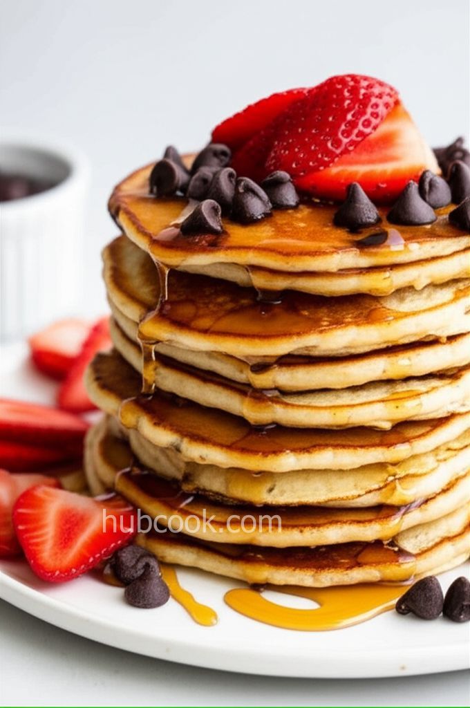 Lighter Chocolate Chip Pancakes