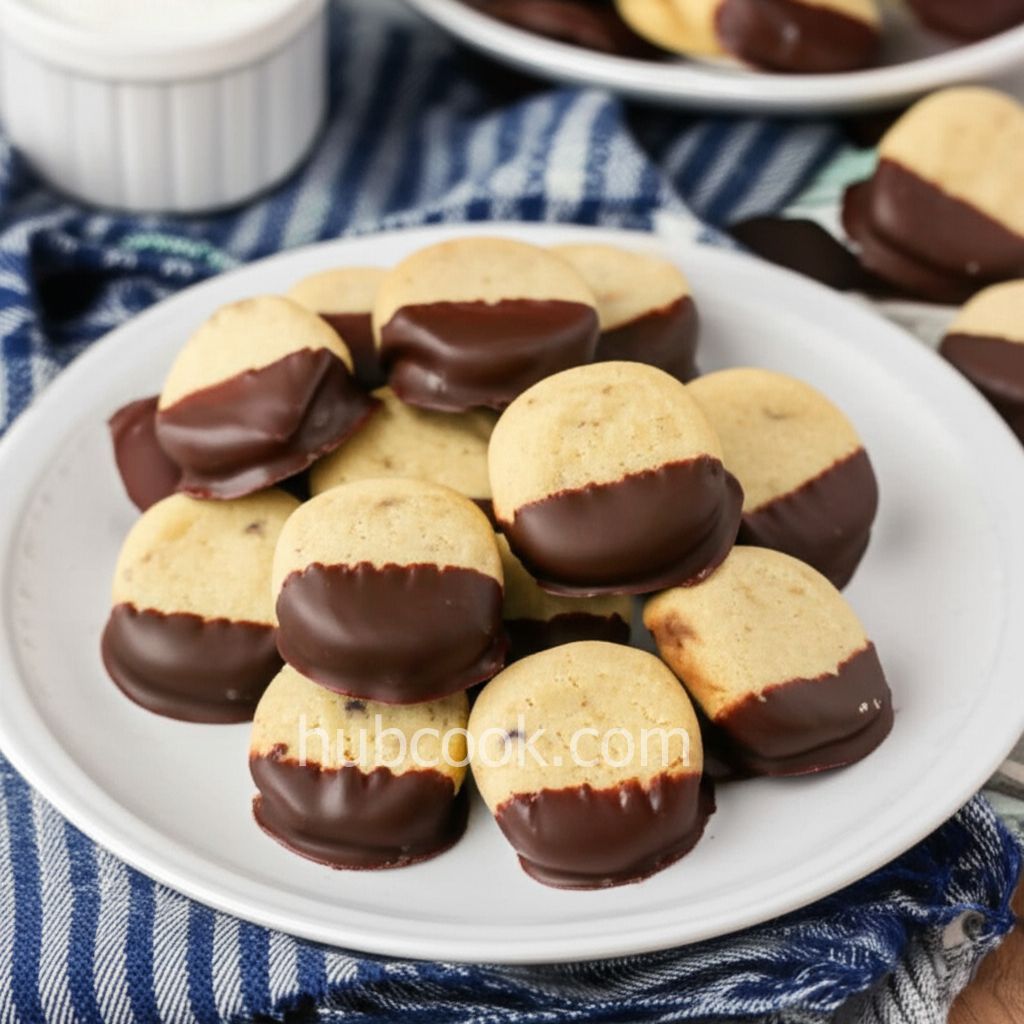 Mini Chocolate Chip Shortbread Cookies