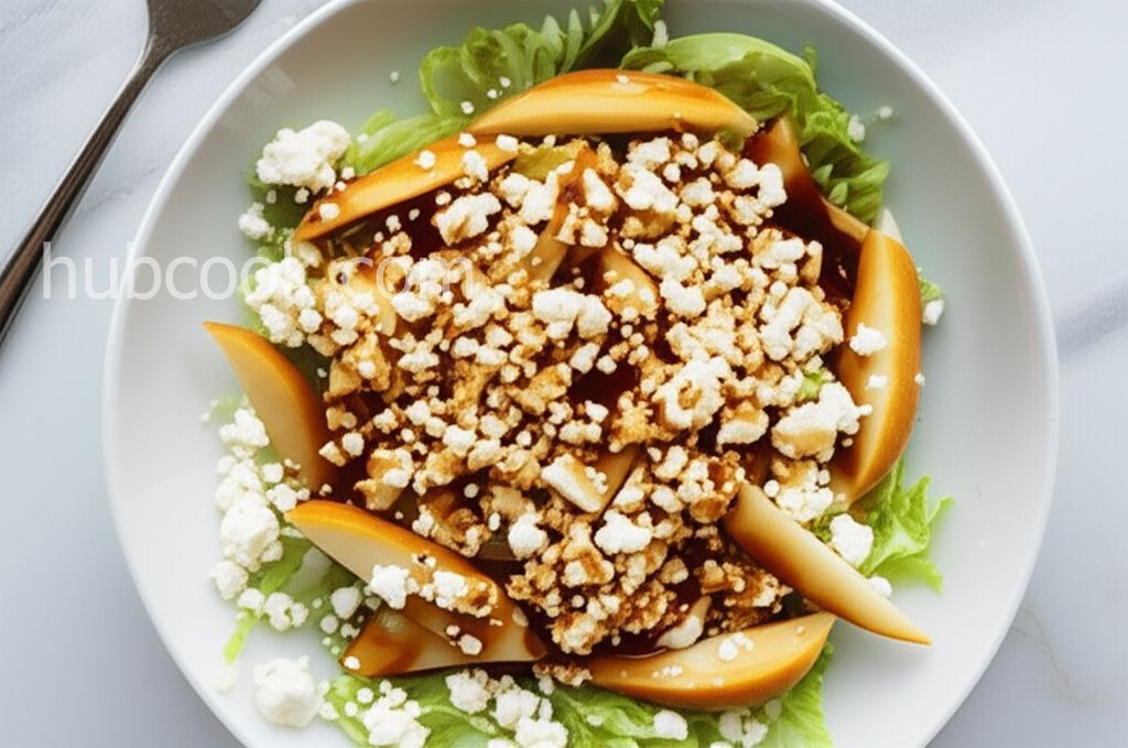 Pear, Feta, and Lettuce Salad