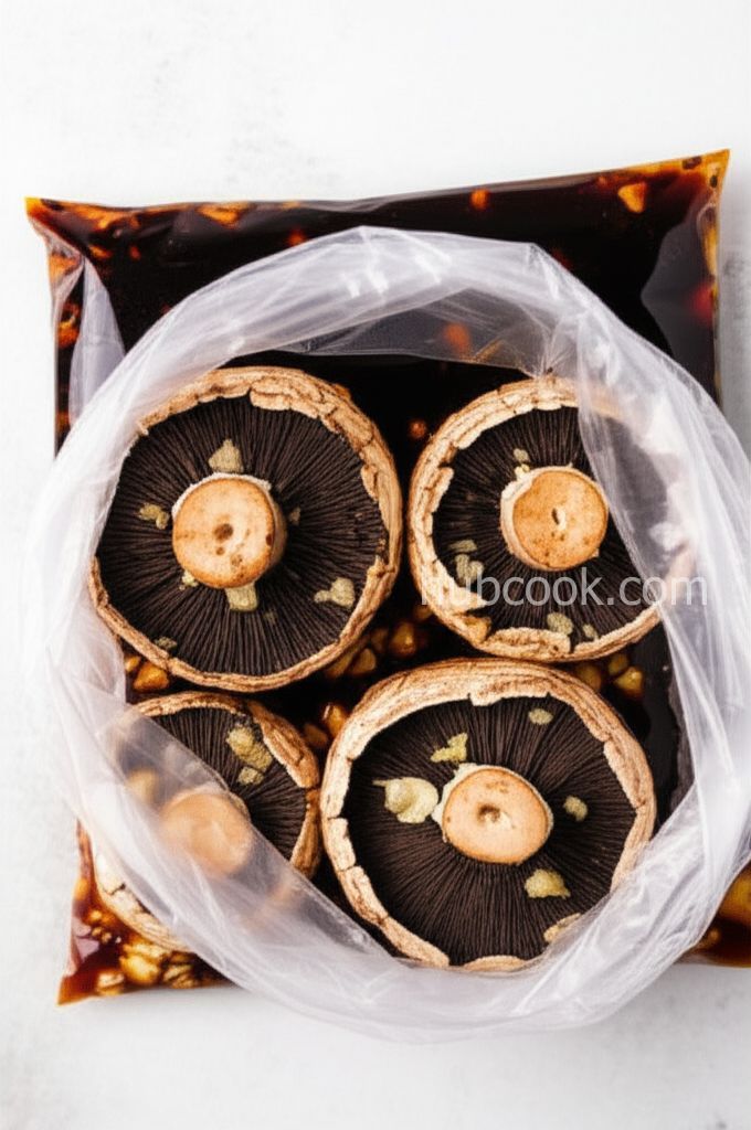 Portabella Mushroom Burgers with Red Pepper Mayonnaise