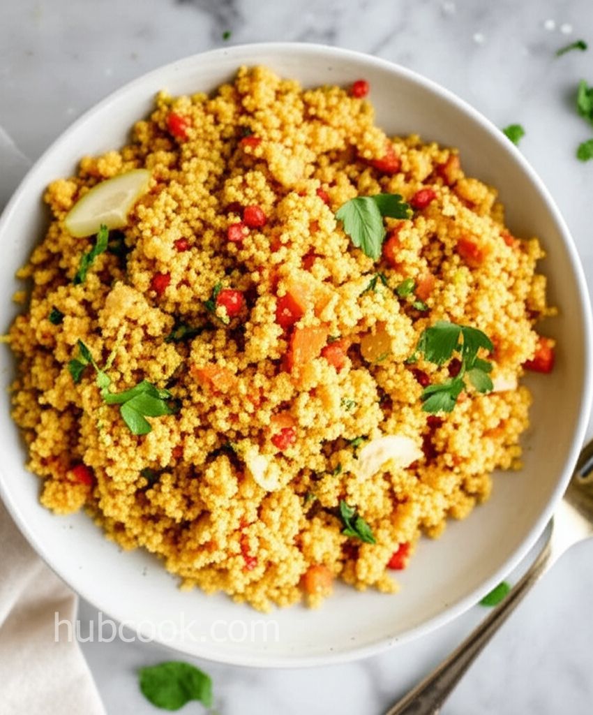 Quick Couscous with Raisins and Carrots