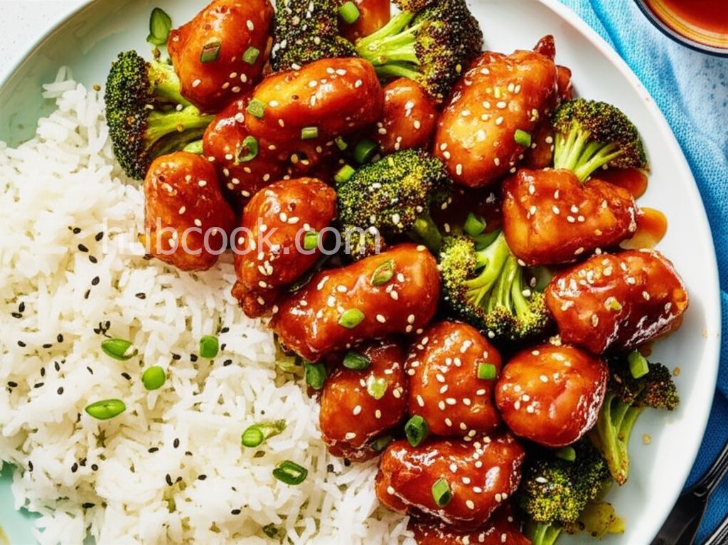 Sheet Pan General Tso's Chicken and Broccoli