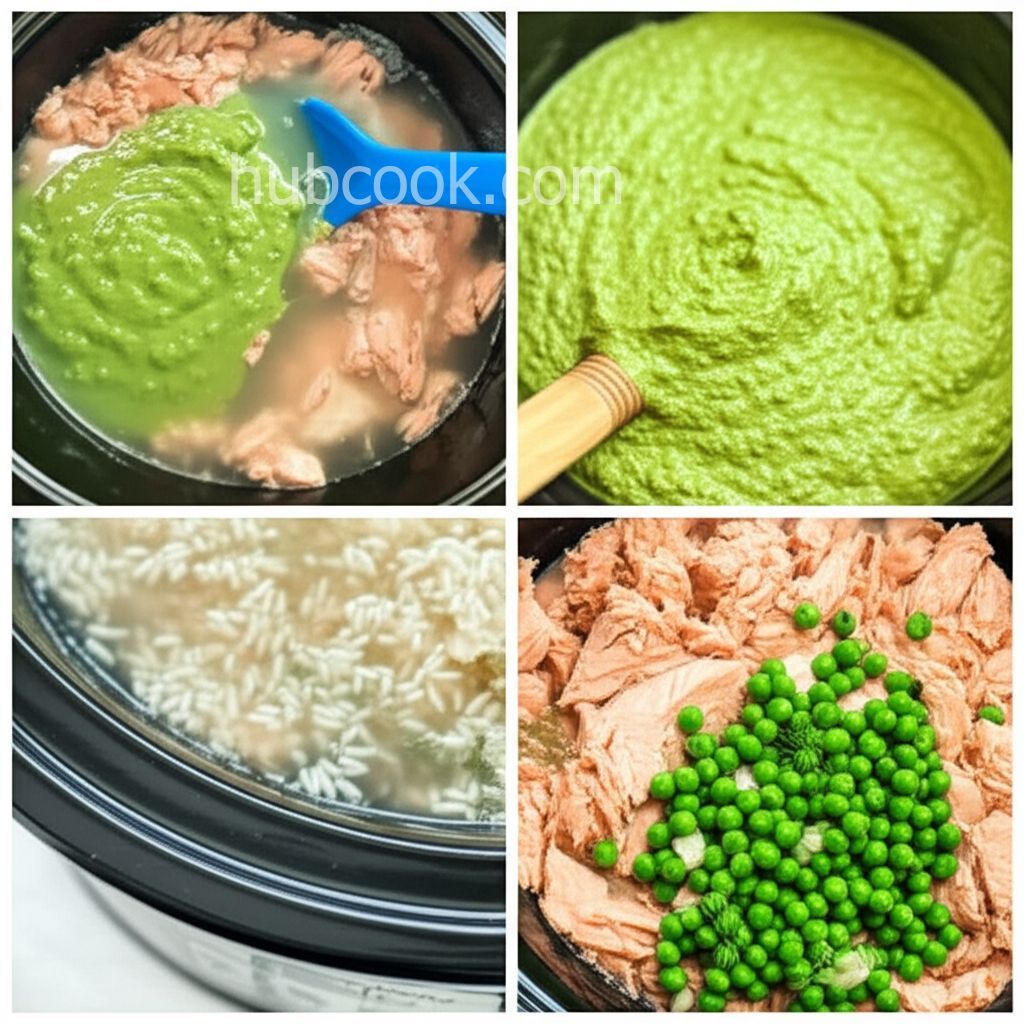 Slow Cooker Salmon Casserole