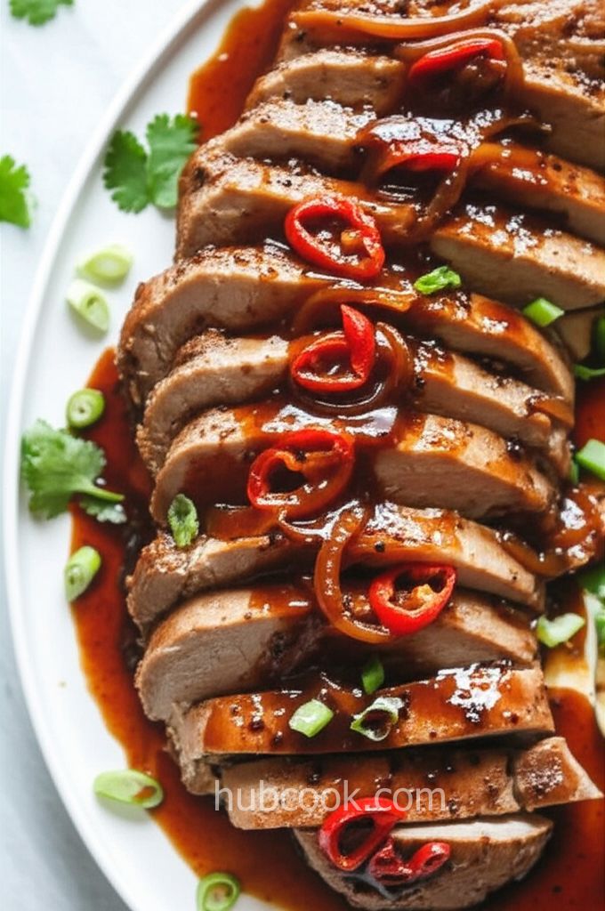 Slow Cooker Teriyaki Pork Tenderloin
