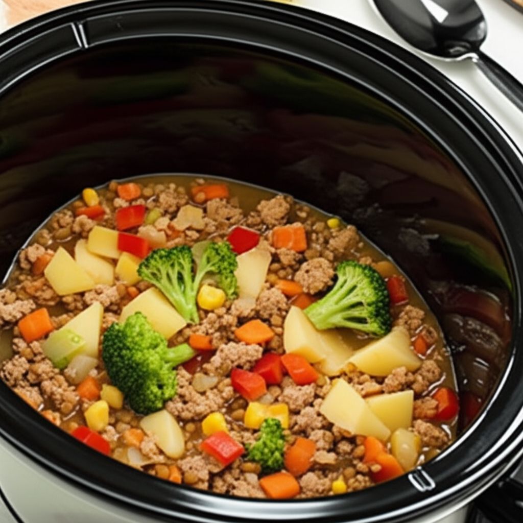 Slow Cooker Turkey and Vegetable Soup