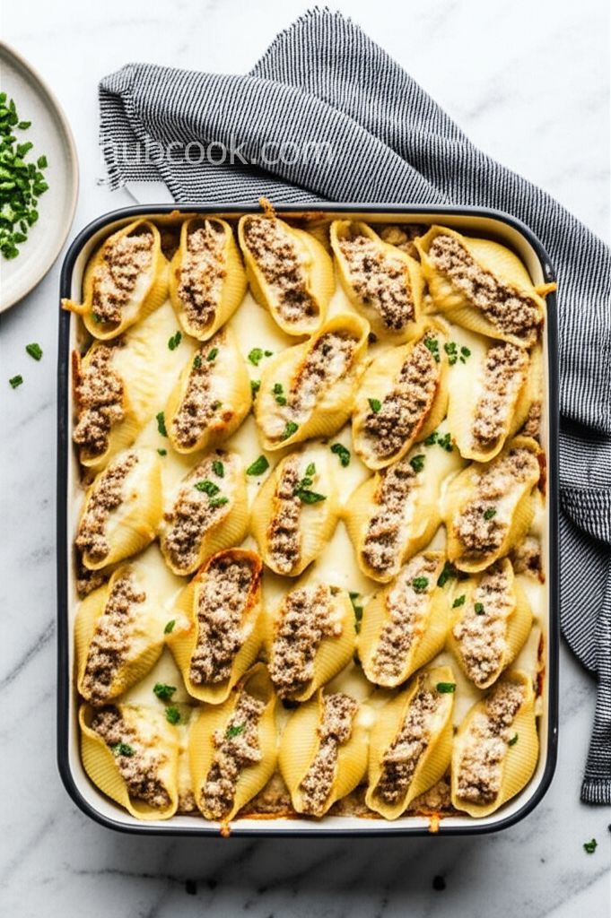 Thanksgiving Leftovers Stuffed Shells