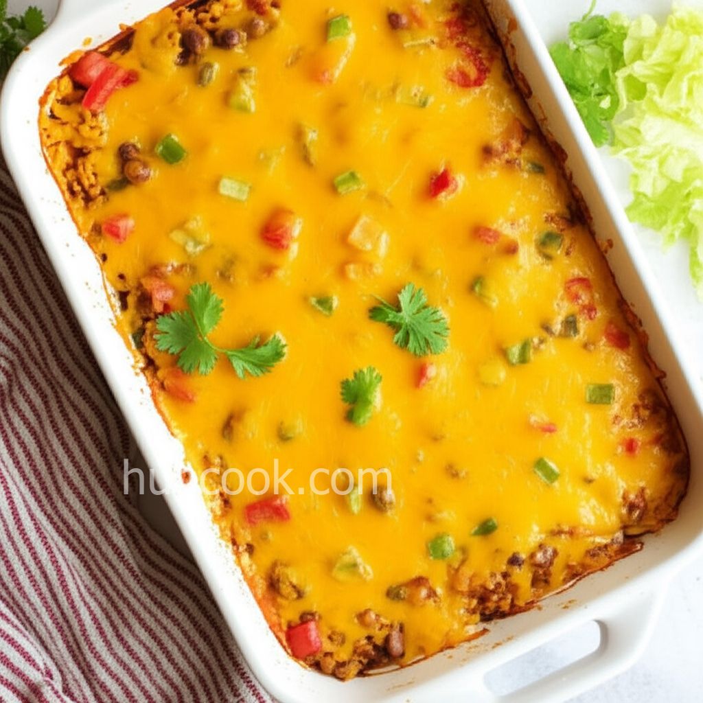 Bean and Honey Burrito Casserole