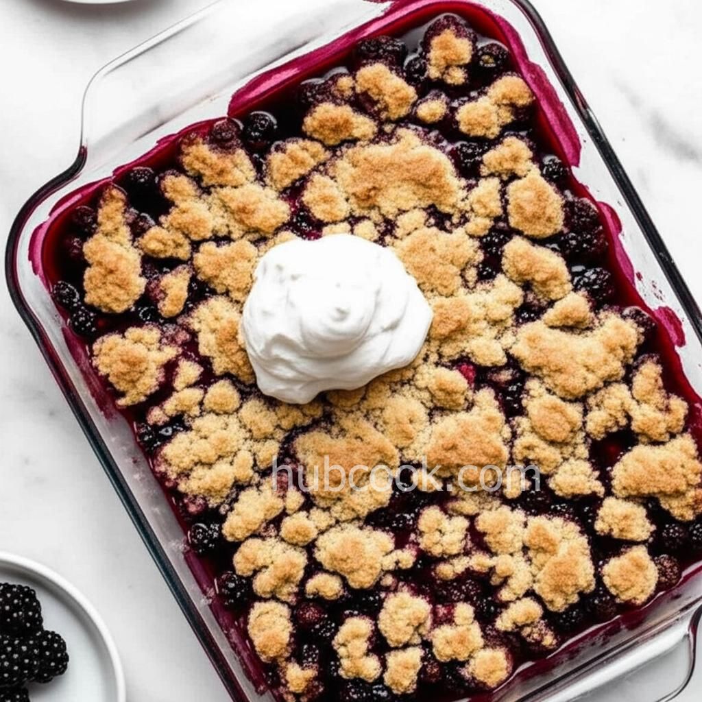 Crumbly Blackberry Cobbler
