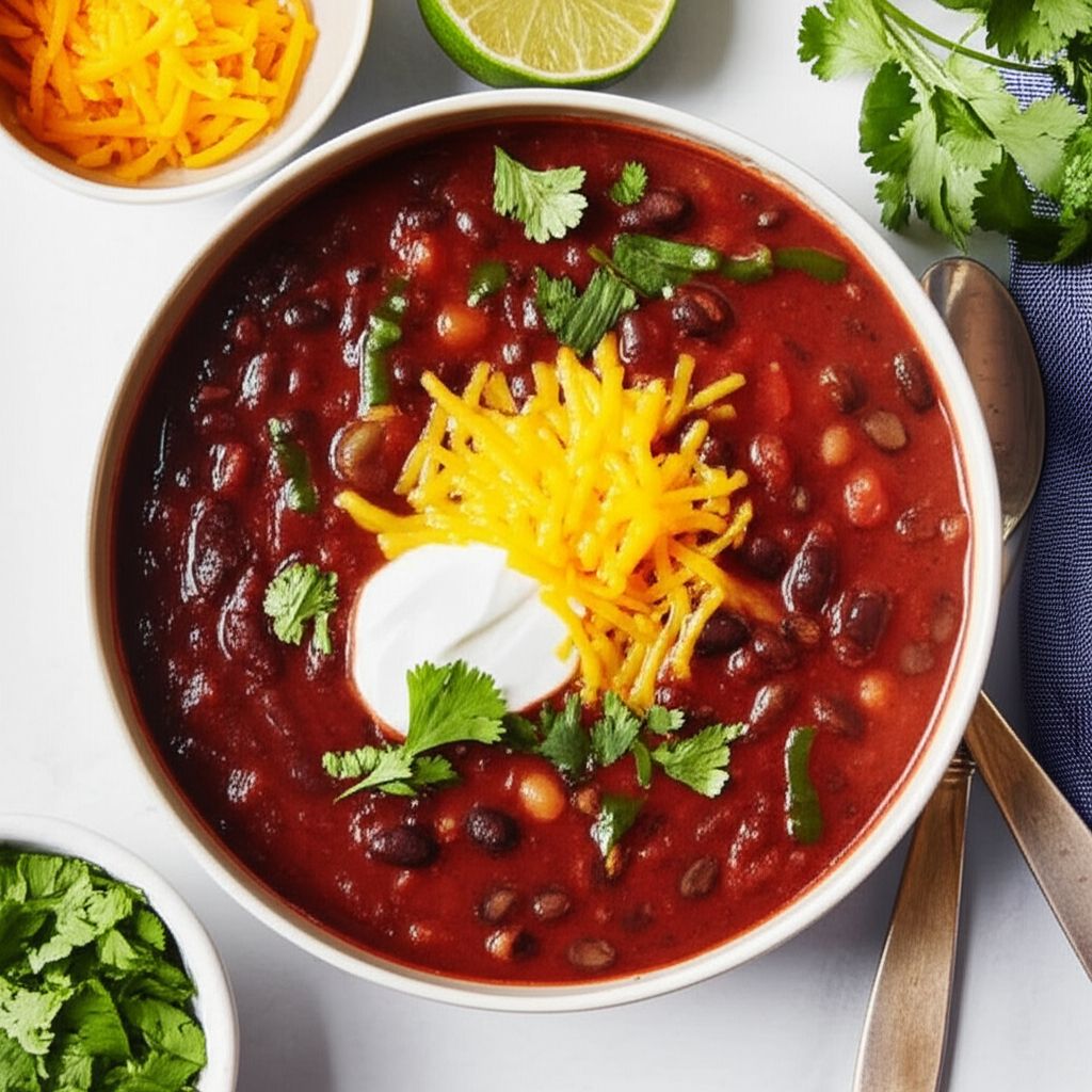 Easy and Super Delicious Black Bean Soup