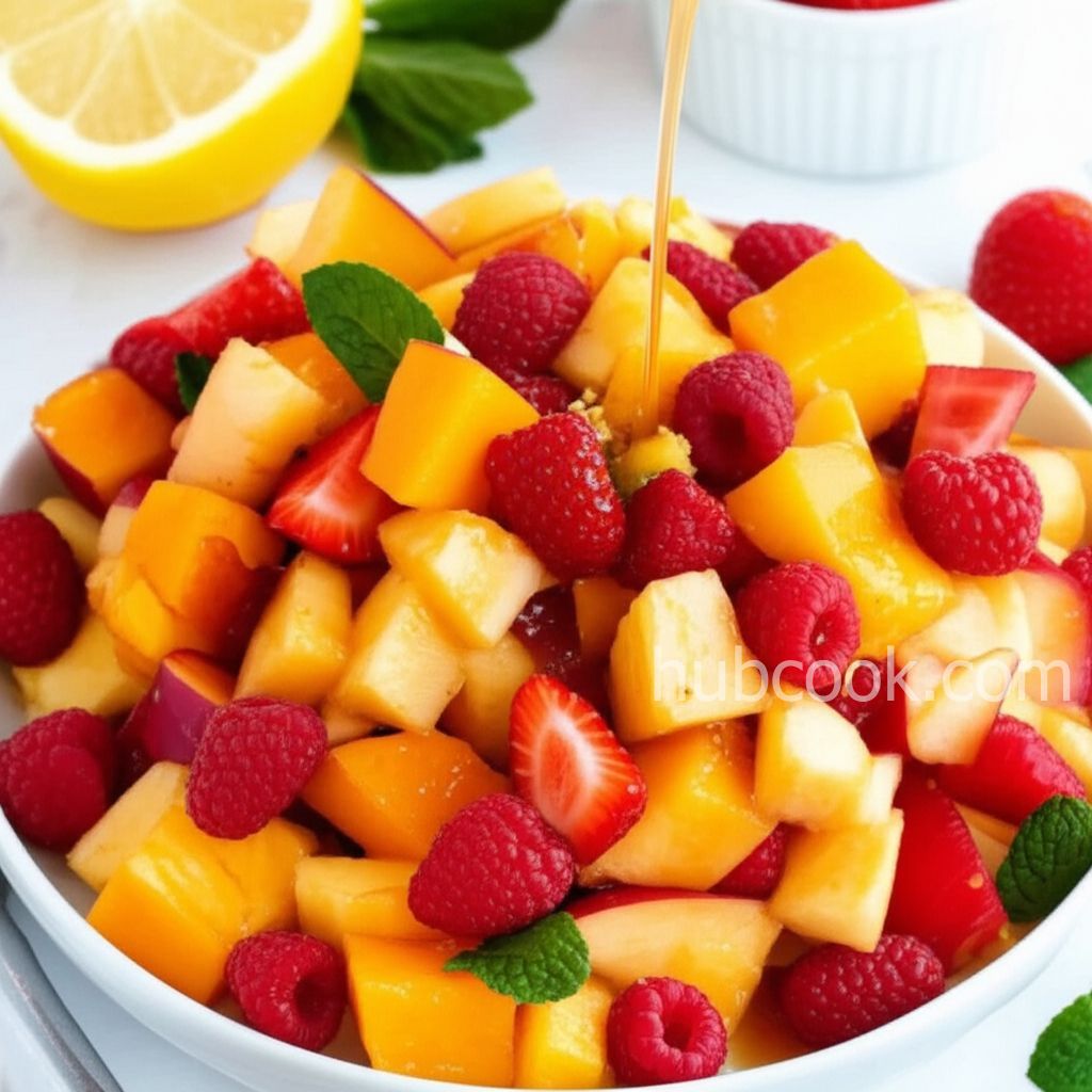 Fruit Salad with Lemon-Cinnamon Syrup
