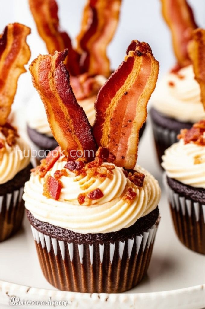 Gluten-Free Chocolate-Whiskey-Bacon Cupcakes