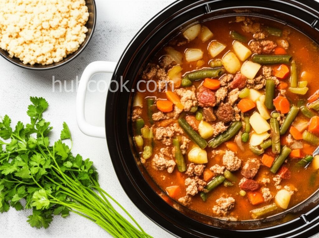 Grandma's Slow Cooker Beef and Vegetable Soup