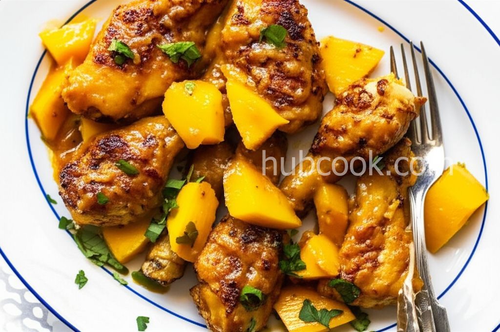 Mango Chicken with Greens