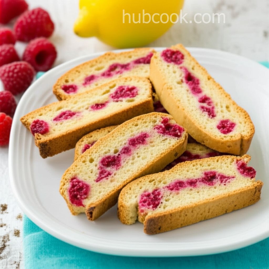 Raspberry Lemonade Biscotti