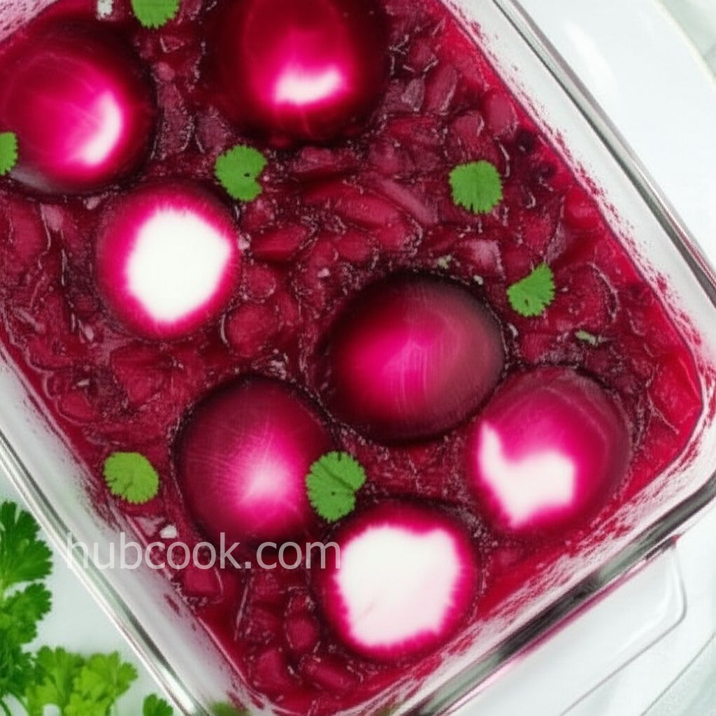 Red Beet Eggs for a Crowd