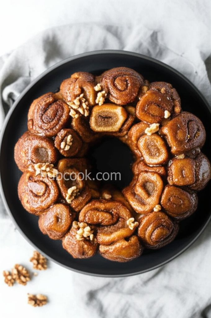 Apple-Walnut Cinnamon Roll Monkey Bread